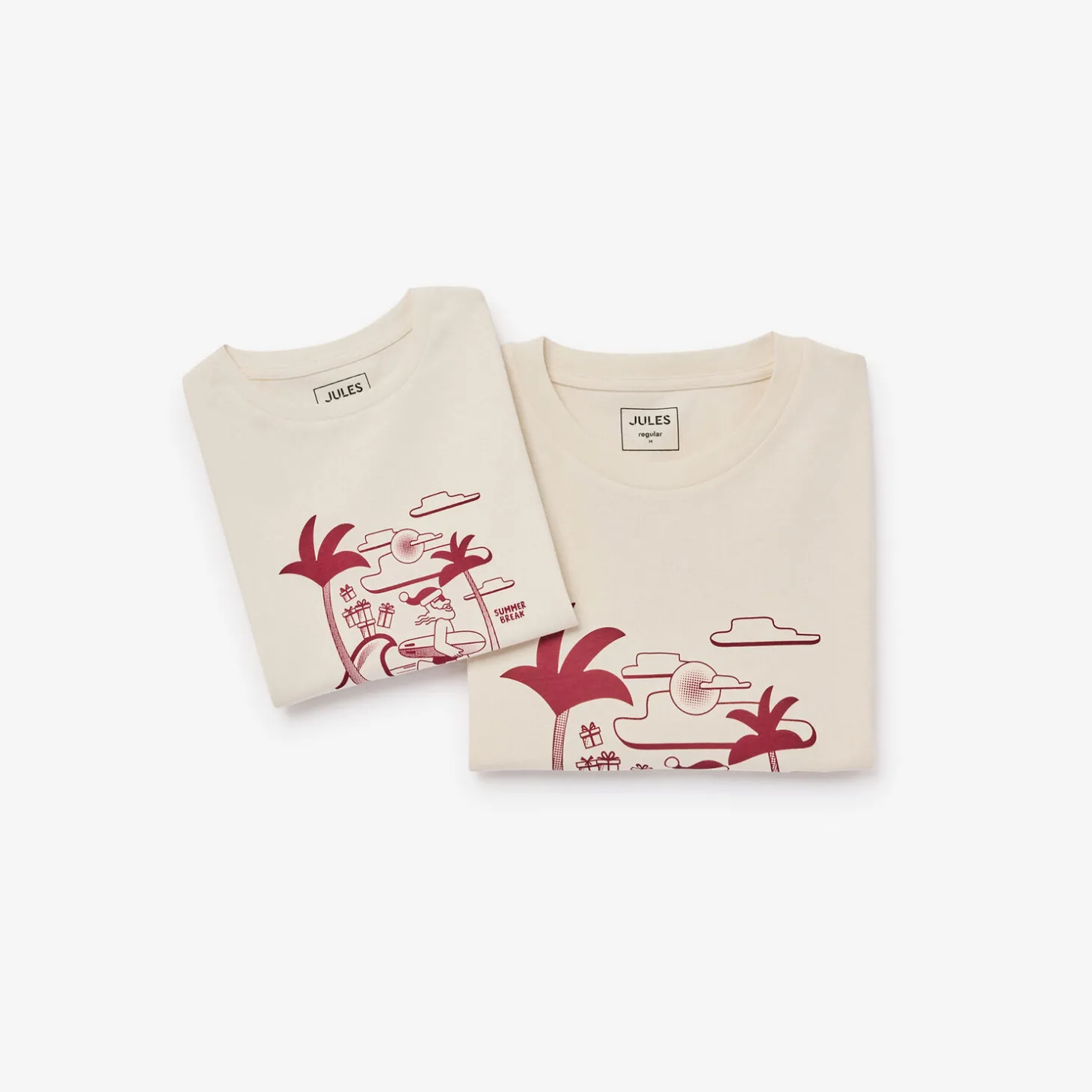 Outlet Kerst-T-shirt met ronde hals T-shirt