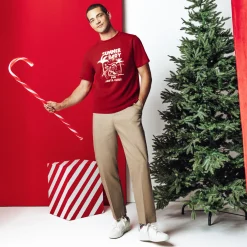 Outlet Kerst-T-shirt met ronde hals T-shirt