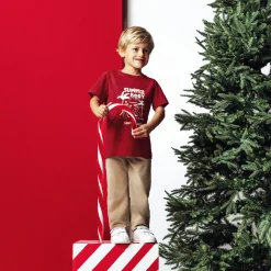 Outlet Kerst-T-shirt met ronde hals T-shirt