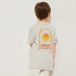 Hot Kinder-T-shirt met print op voor-en achterkant T-shirt