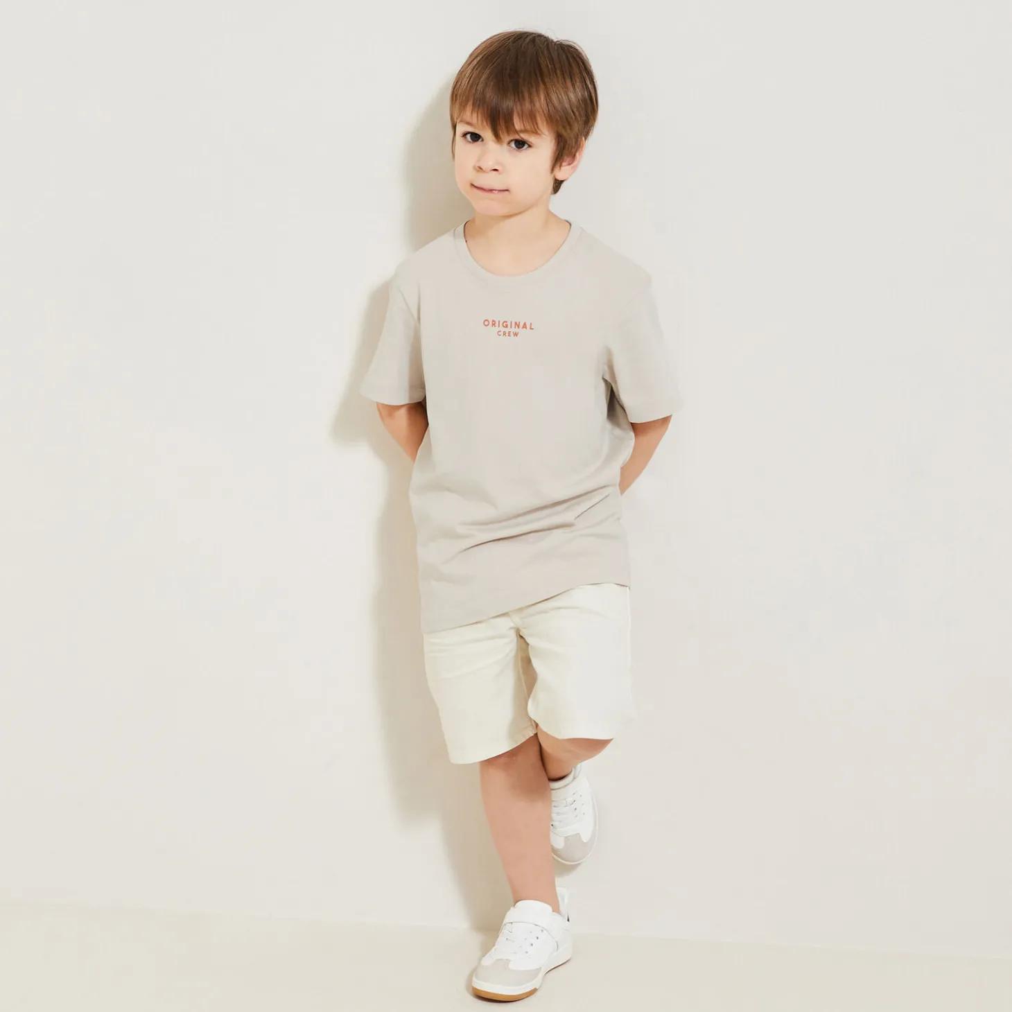 Hot Kinder-T-shirt met print op voor-en achterkant T-shirt