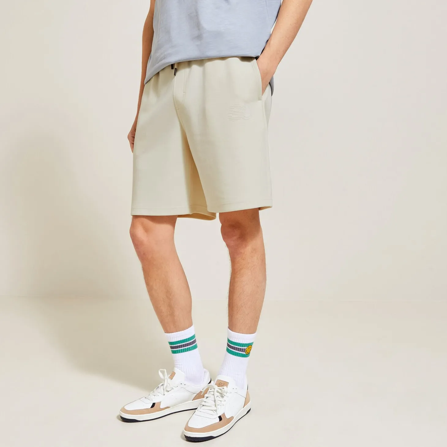 Fashion Korte broek in fleece, Smiley-licentie Bermuda