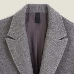 Store Lange mantel met visgraatmotief en reverskraag Mantel & Jack