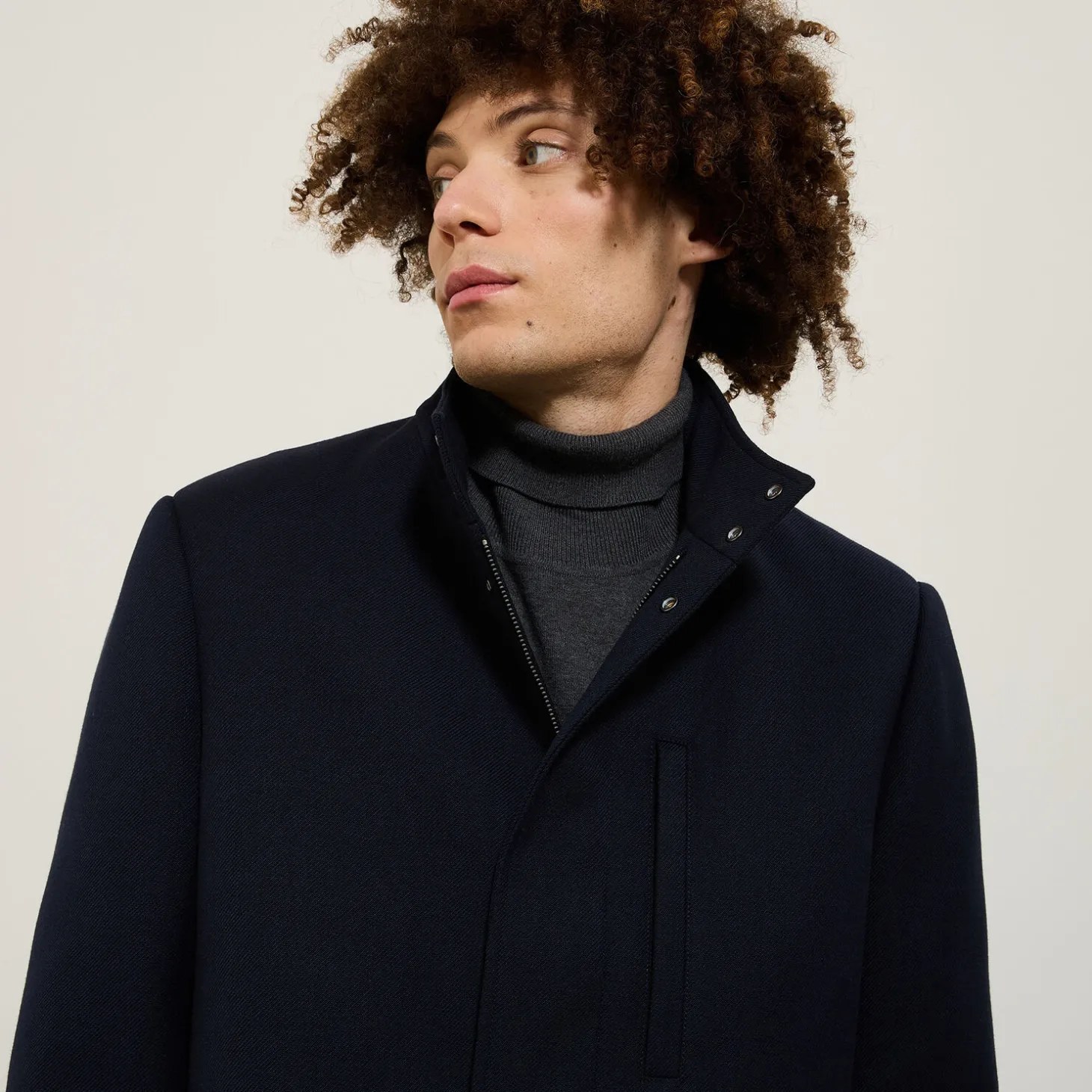 Cheap Lange wintermantel met opstaande kraag Mantel & Jack