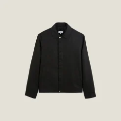 Clearance Linnen jack met hemdskraag Mantel & Jack