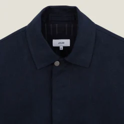 New Linnen jack met hemdskraag Mantel & Jack