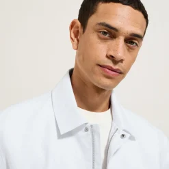 Store Linnen jack met hemdskraag Mantel & Jack