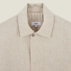 Sale Linnen jack met hemdskraag Mantel & Jack