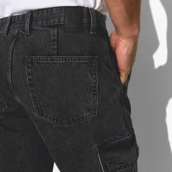 Fashion Loose fit jeans met cargozakken Cargo Jeans|Jeans Loose