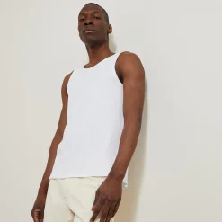 Online Mouwloos hemdje in 2x2 ribboord T-shirt