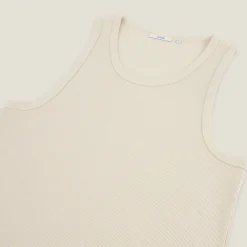 Best Mouwloos hemdje in 2x2 ribboord T-shirt