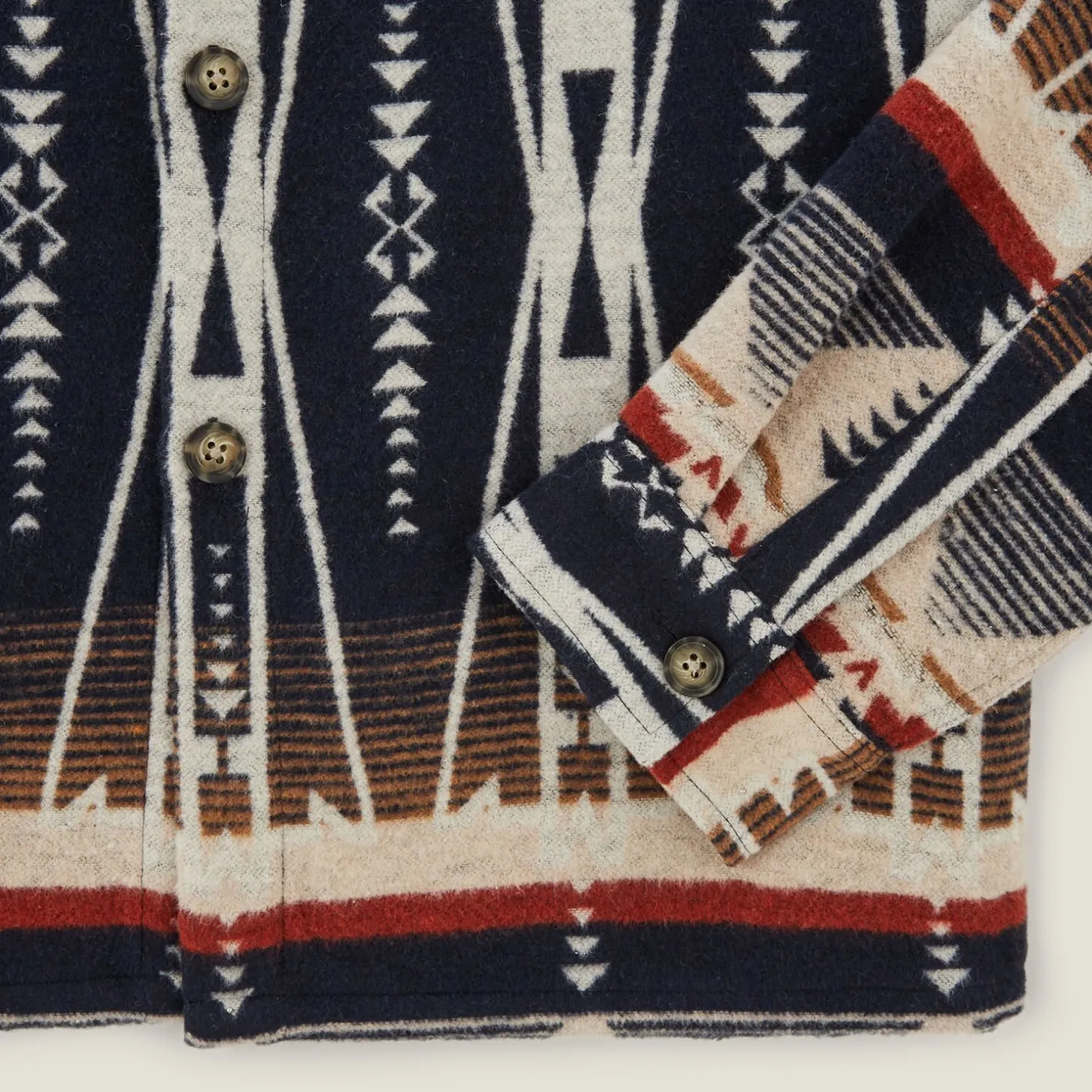 Online Overhemd met geometrische motieven Overshirt|Overhemd