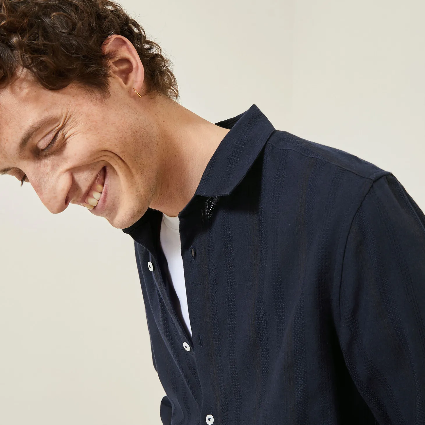 Cheap Overhemd van getextureerd katoen Overhemd