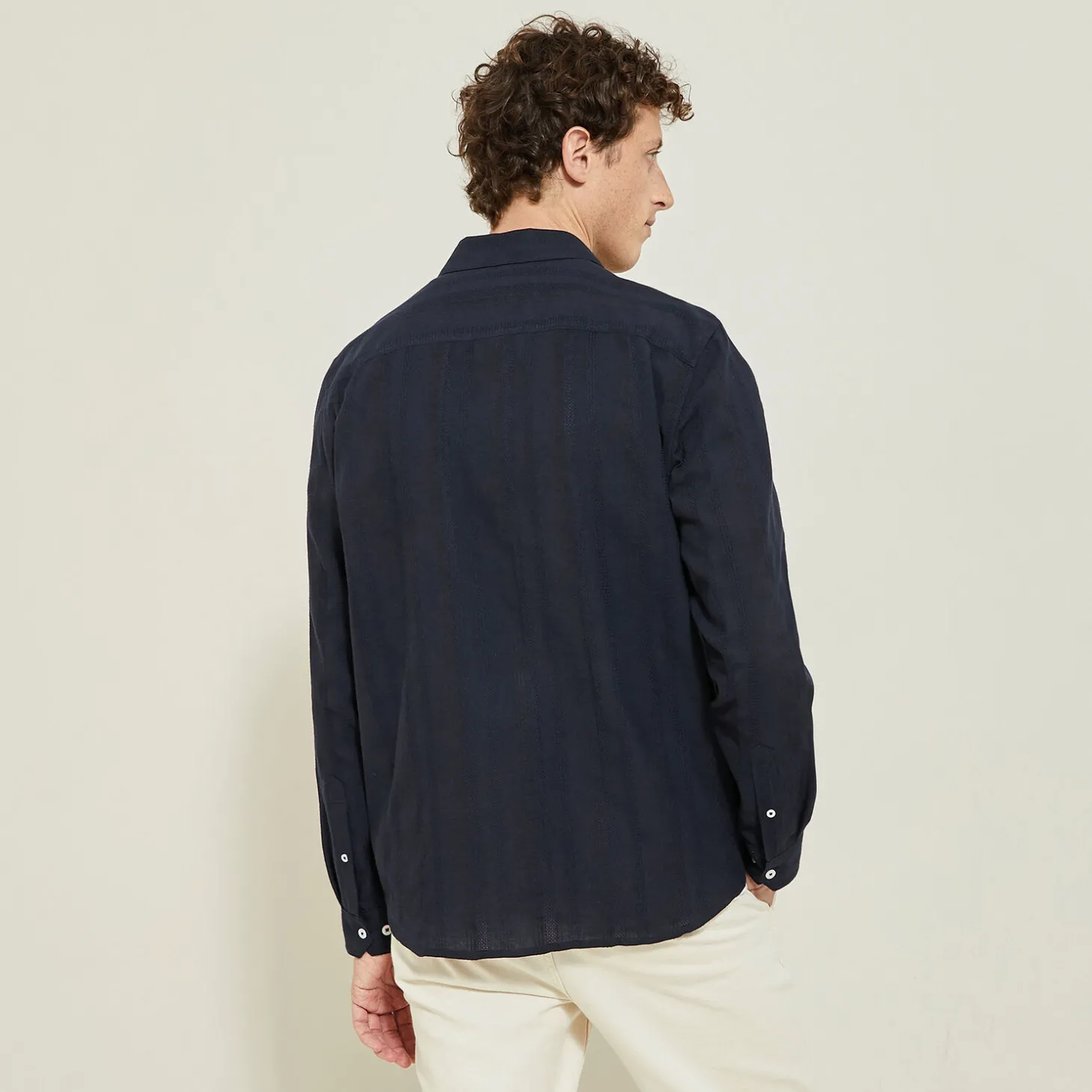 Cheap Overhemd van getextureerd katoen Overhemd