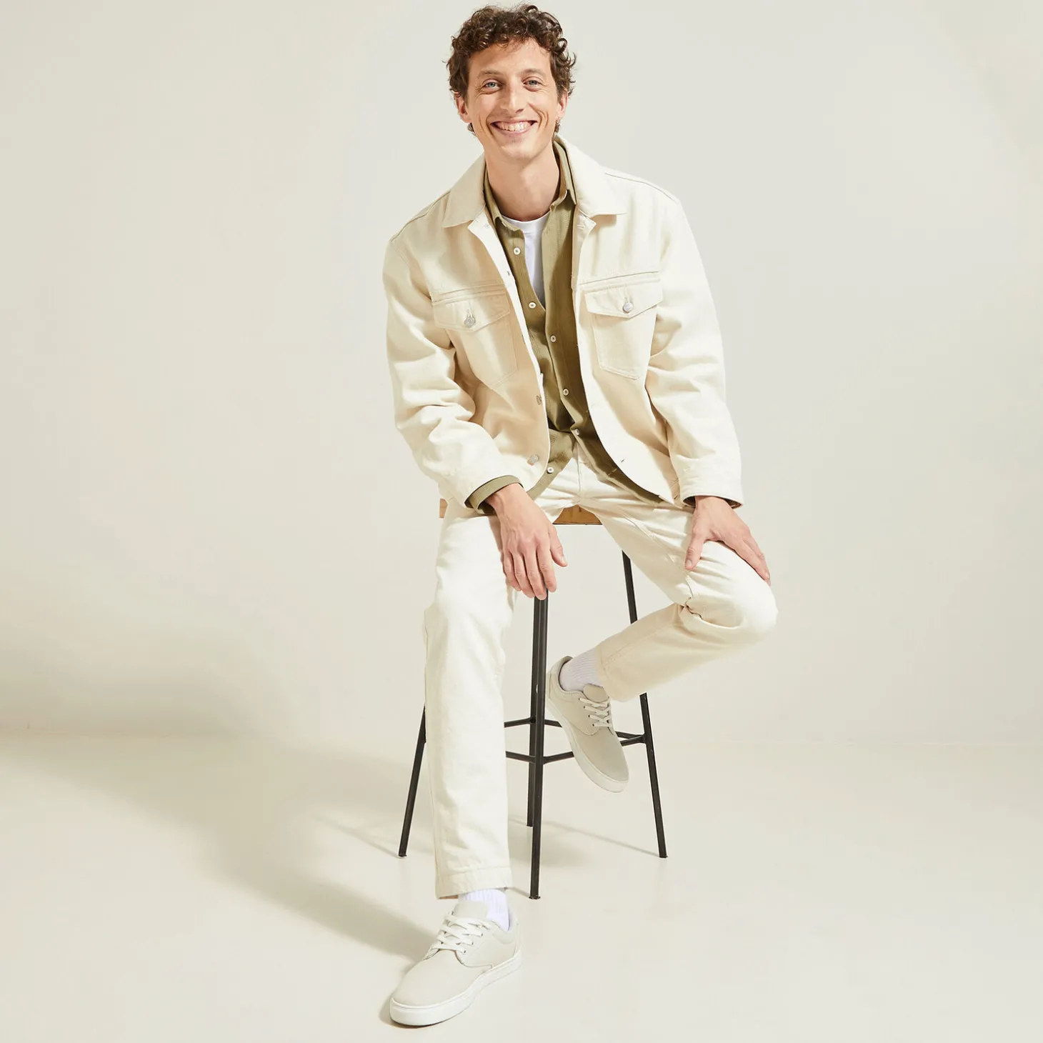 Shop Overhemd van getextureerd katoen Overhemd