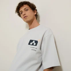 Discount Oversized t-shirt met ronde hals en print T-shirt