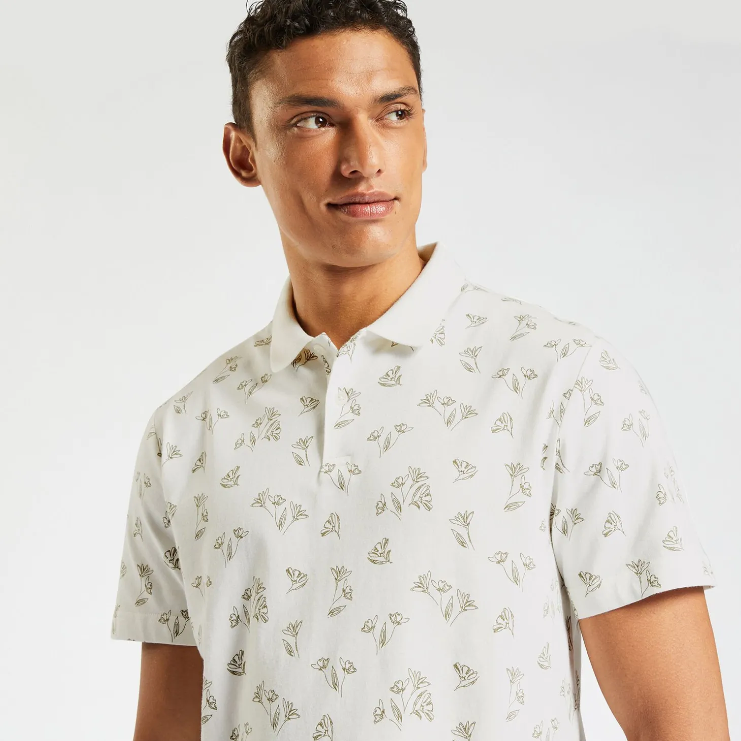 Hot Polo in jerseytricot met korte mouwen en print Polo