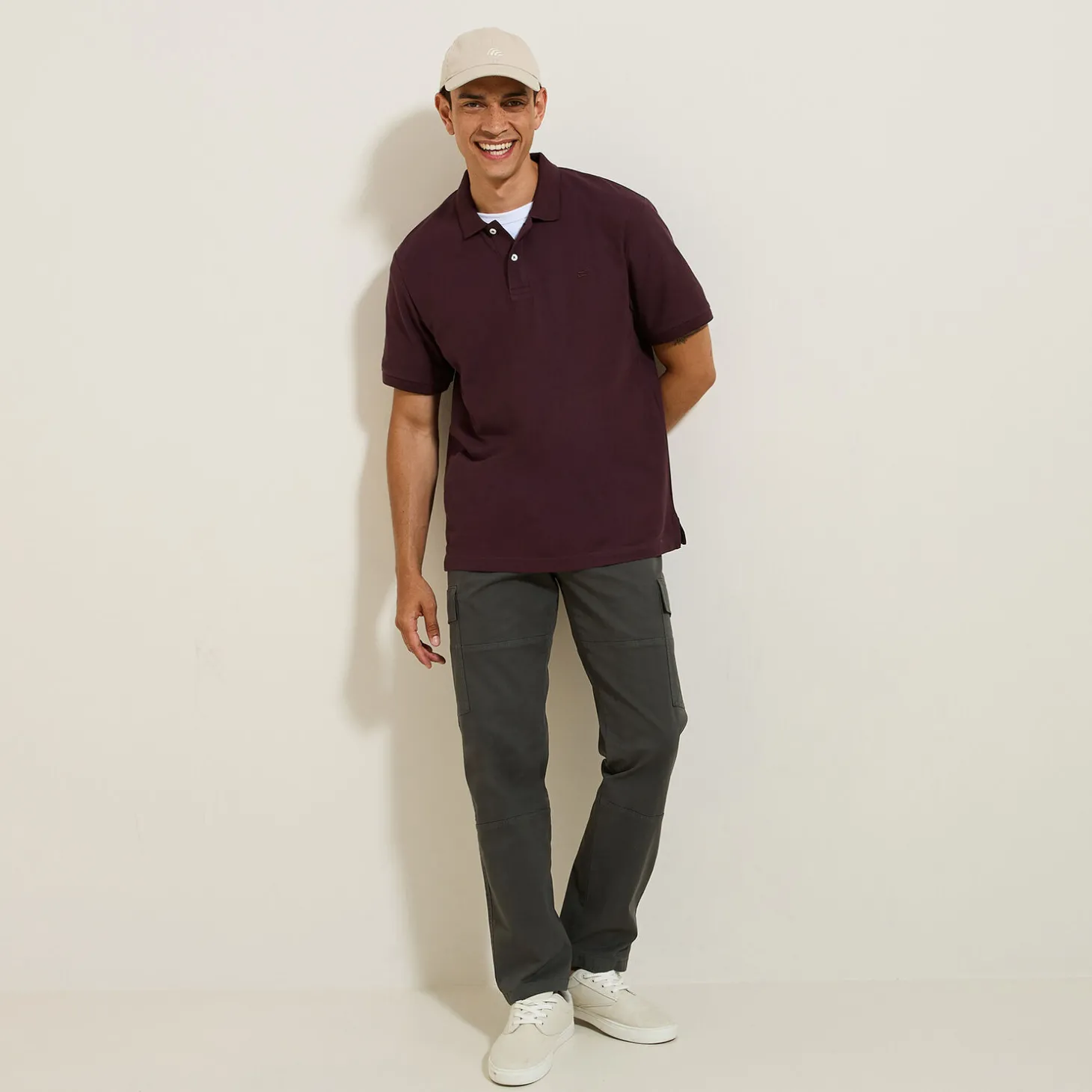 Online Polo in piquékatoen met korte mouwen Polo