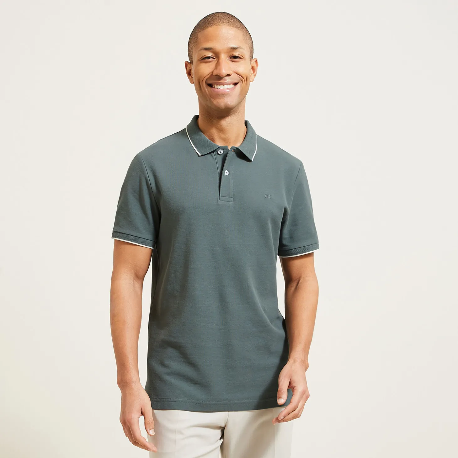 Clearance Polo in piquékatoen met korte mouwen Polo