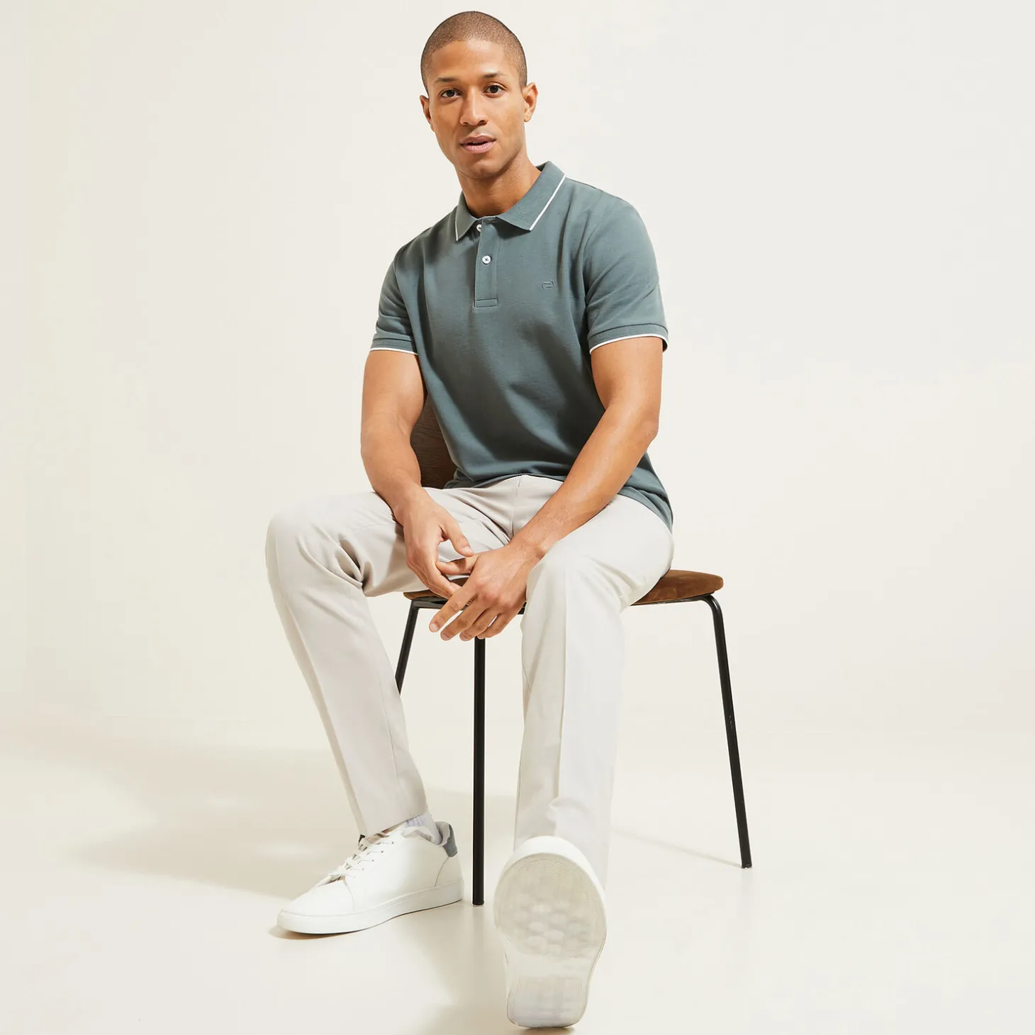 Clearance Polo in piquékatoen met korte mouwen Polo