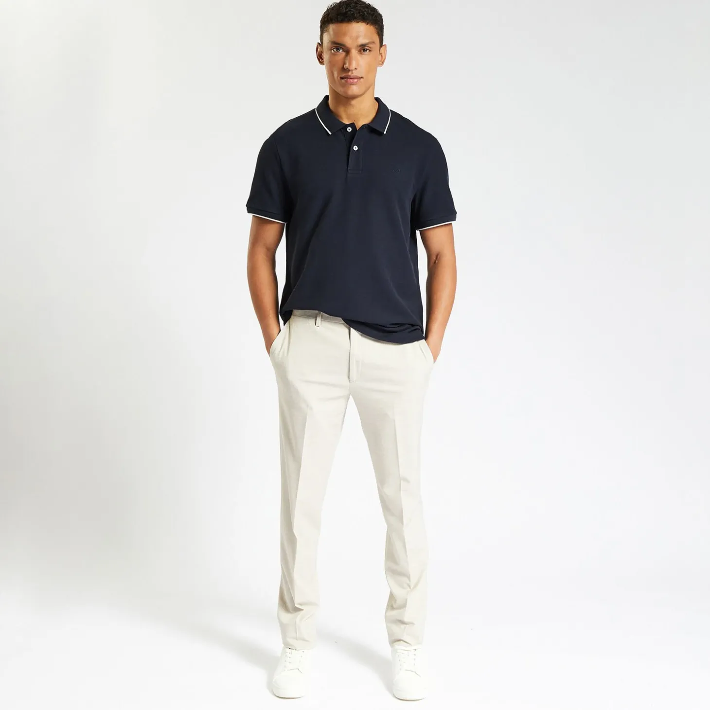 Online Polo in piquékatoen met korte mouwen Polo