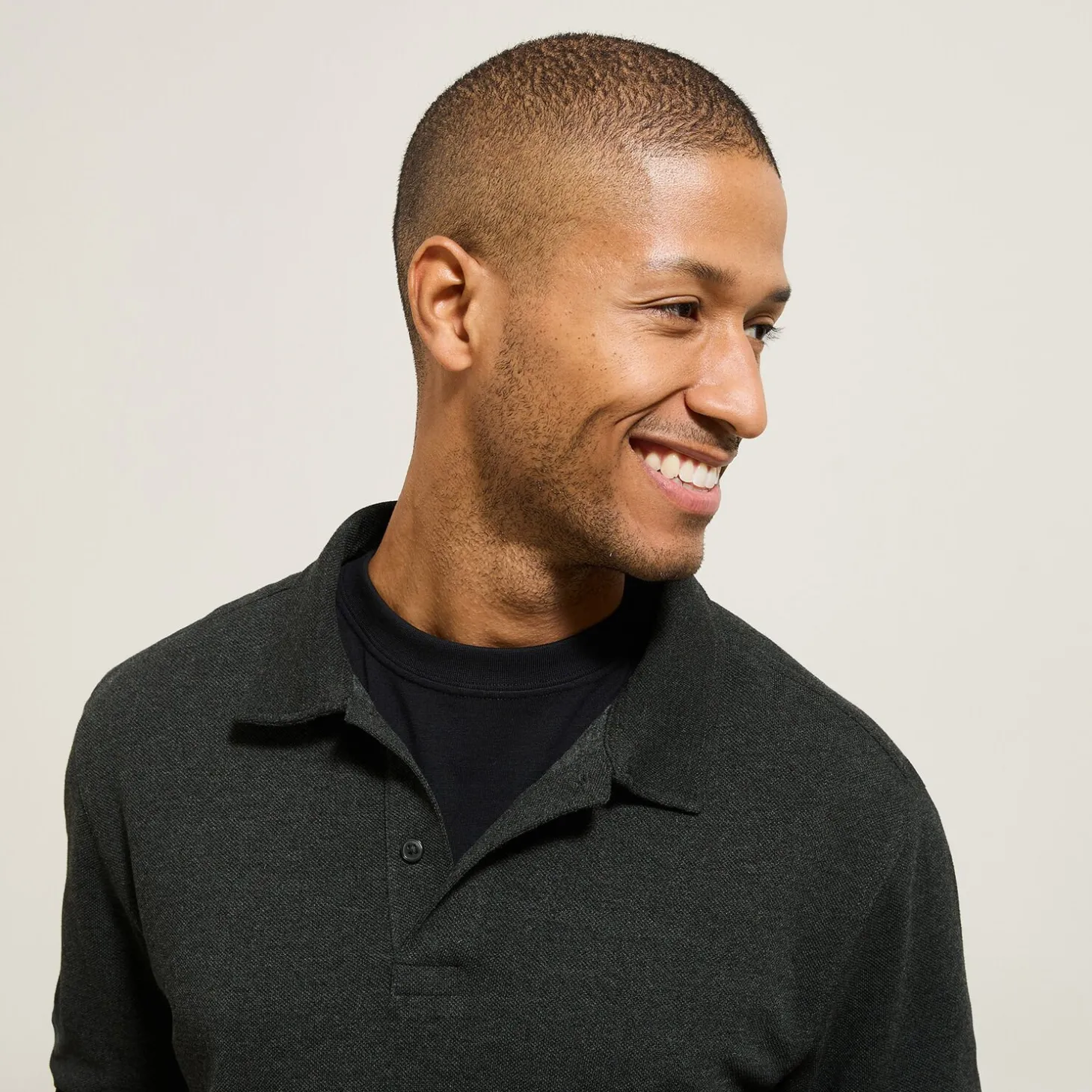 Fashion Polo in piquéstof met lange mouwen en relax snit Polo