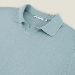 New Polo in textuurstof met korte mouwen en resortkraa Polo