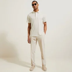 Discount Polo in tricot met korte mouwen, print en Italiaan Polo