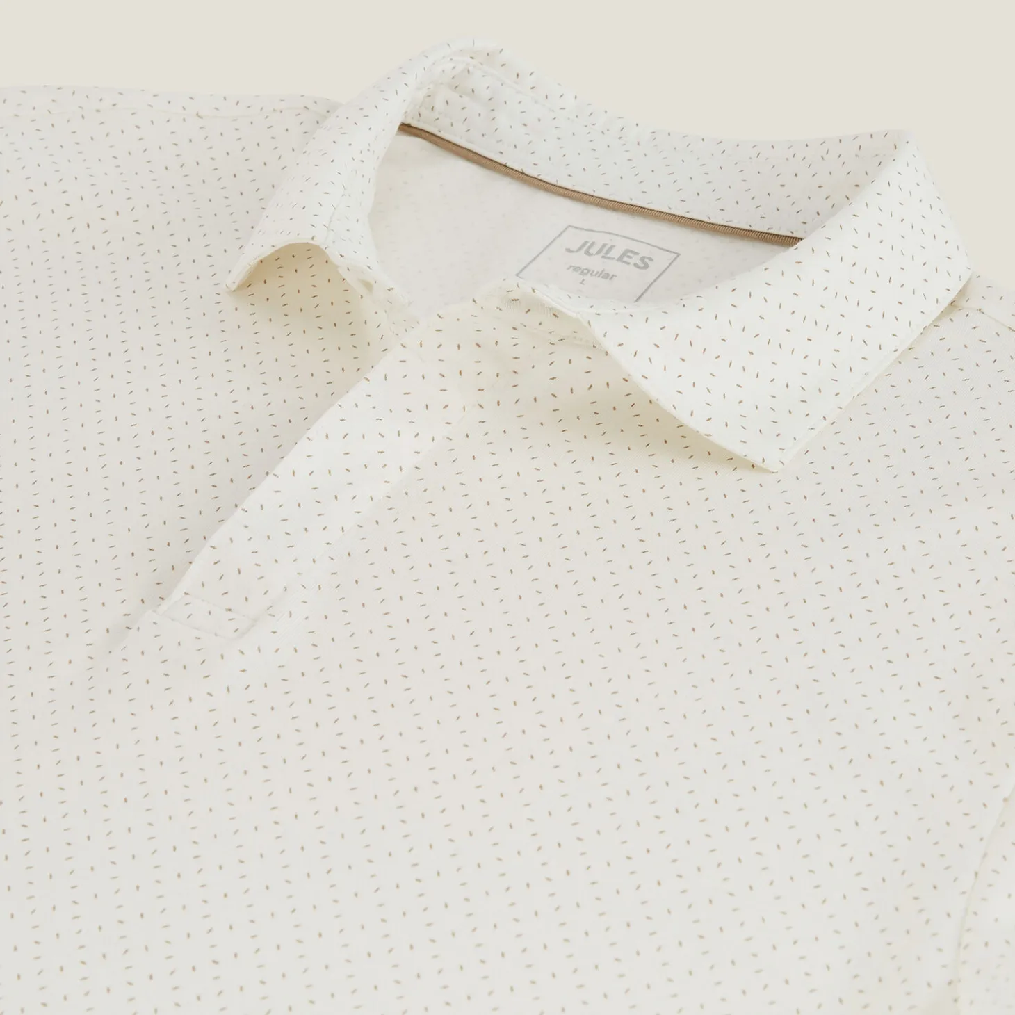 Discount Polo in tricot met korte mouwen, print en Italiaan Polo