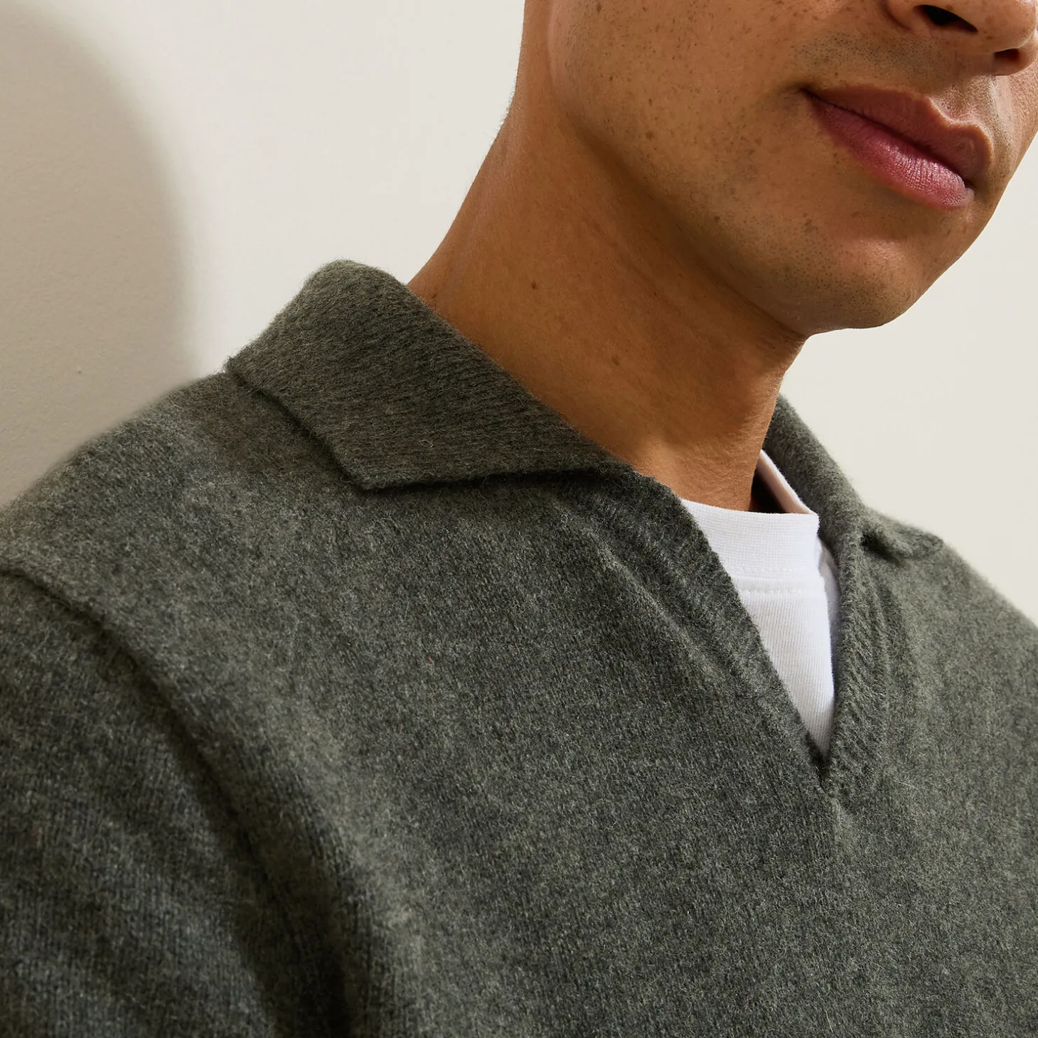 Discount Polo in tricot met resortkraag Trui