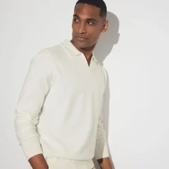 Store Polo in tricot met resortkraag Trui