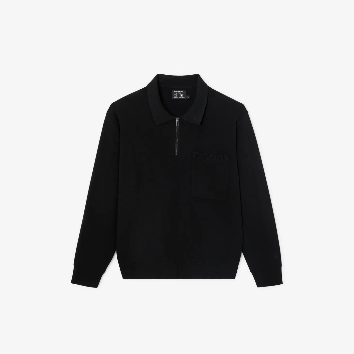 Cheap Polo in tricot met ritskraag assortiment performan Trui