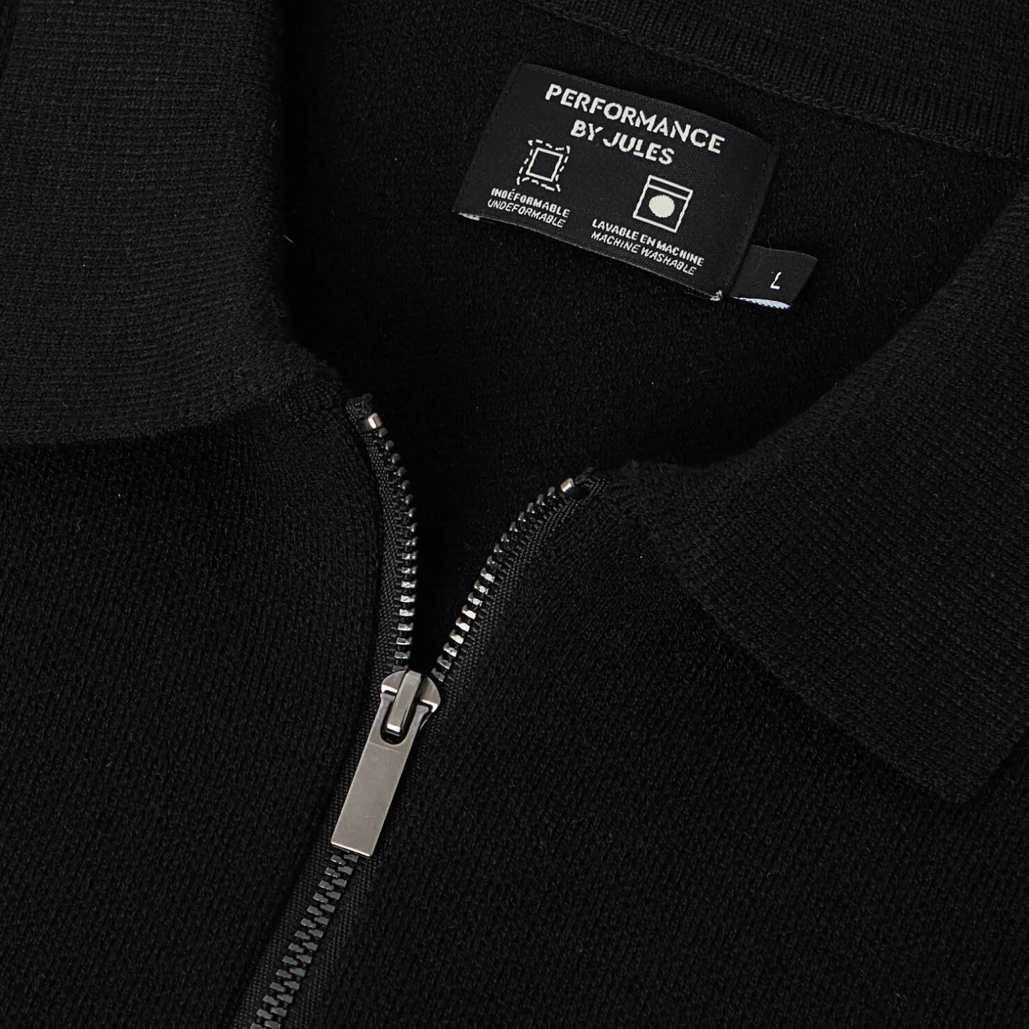 Cheap Polo in tricot met ritskraag assortiment performan Trui