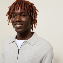 New Polo in tricot met ritskraag Trui