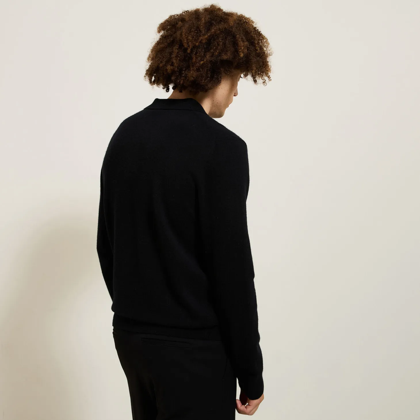 Outlet Polo in tricot met ritskraag Trui