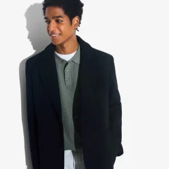 Best Polo met knopen in textuurstof Trui