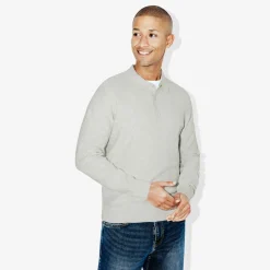 Best Sale Polo met knopen in textuurstof Trui