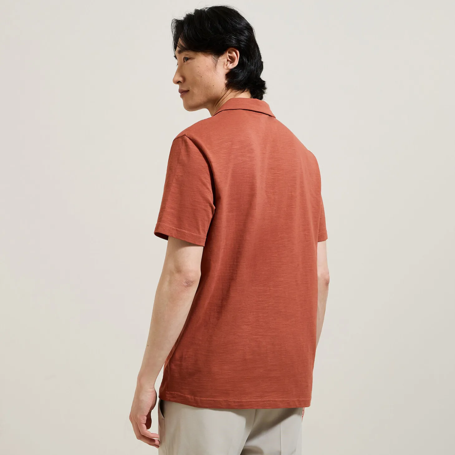 Cheap Polo met korte mouwen, borduursel op de borst en h Polo