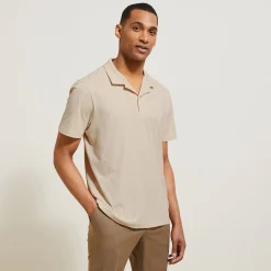 New Polo met korte mouwen, borduursel op de borst en h Polo