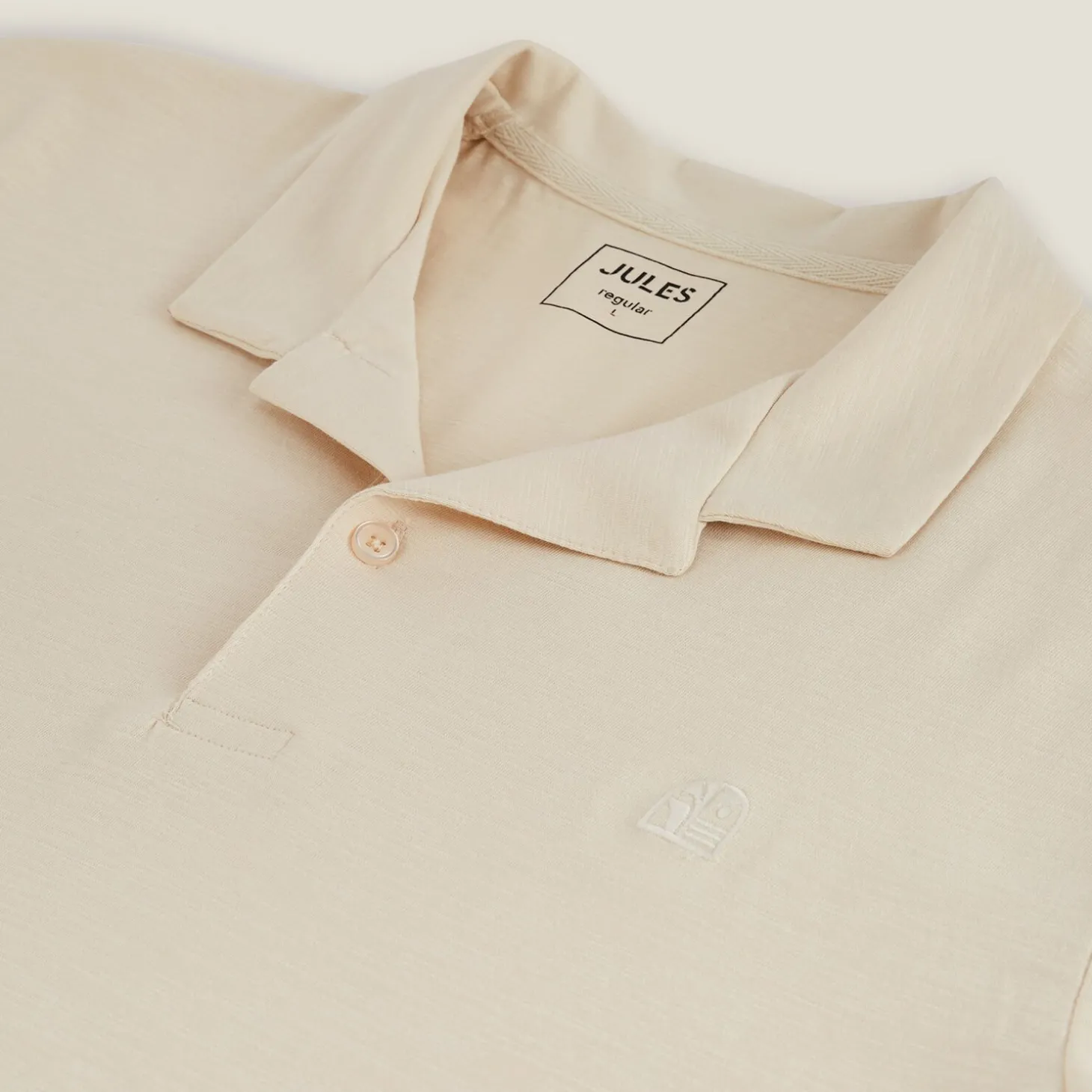 New Polo met korte mouwen, borduursel op de borst en h Polo