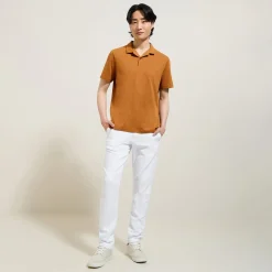 Online Polo met korte mouwen, borduursel op de borst en h Polo