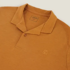 Online Polo met korte mouwen, borduursel op de borst en h Polo