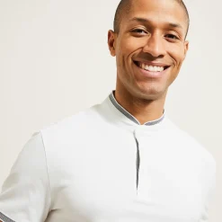 Best Sale Polo met korte mouwen en mao-kraag in piquékatoen Polo