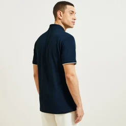 Cheap Polo met korte mouwen en borstprint Polo