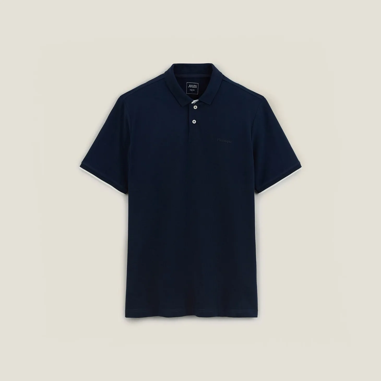 Cheap Polo met korte mouwen en borstprint Polo