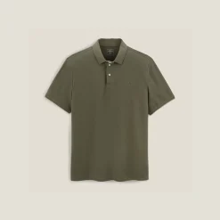 Online Polo met korte mouwen en borstprint Polo