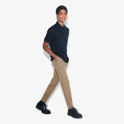 Sale Polo met korte mouwen, visgraatmotief en Italiaans Polo