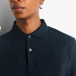 Sale Polo met korte mouwen, visgraatmotief en Italiaans Polo