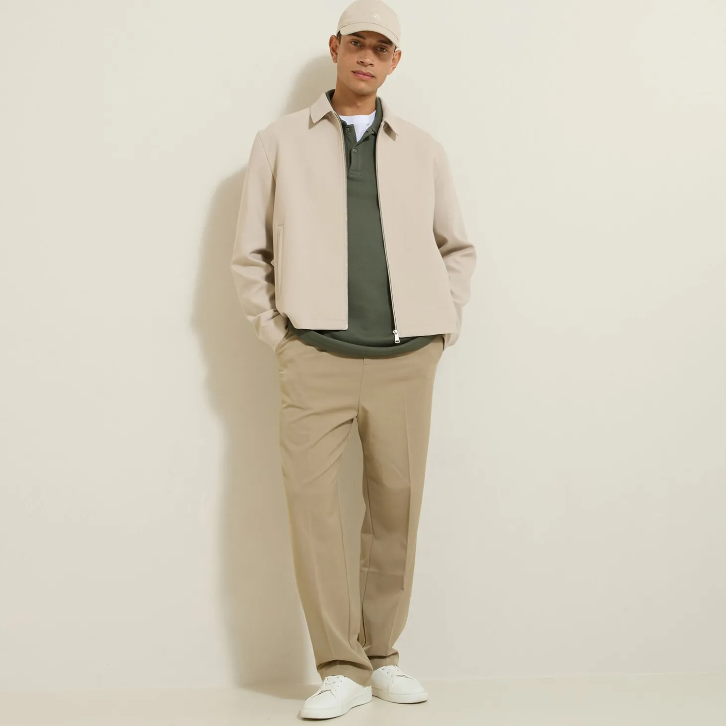 Sale Polo met lange mouwen en relax snit Polo