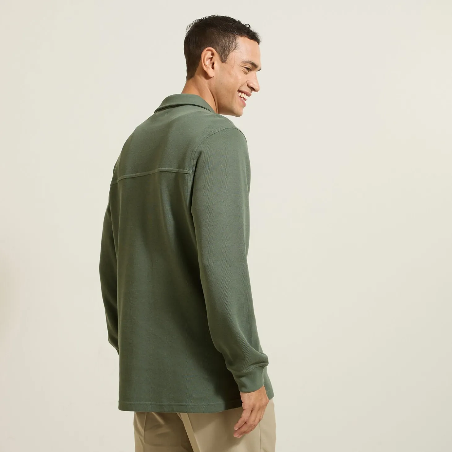 Sale Polo met lange mouwen en relax snit Polo